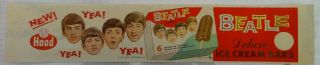 Beatles Ice Cream Bar Display (hood) 1965 Beatle Bar Poster
