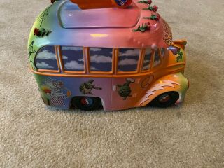 Grateful Dead Vandor Ceramic Cookie Jar Hippie School Bus