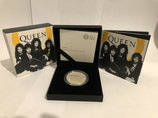 Queen : Royal 2020 Music Legends Uk One Ounce 1oz Silver Proof Coin,