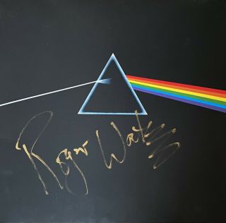 Roger Waters Signed Dark Side Of The Moon Vinyl,  Pink Floyd,  Exact Proof