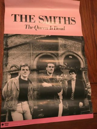 The Smiths 1986 The Queen Is Dead Promo Poster Sire Records Us 14x22