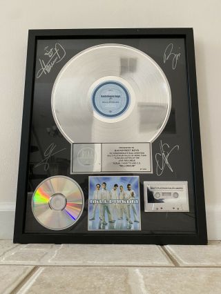 Backstreet Boys Riaa Certified Millennium Autograpged Sales Award