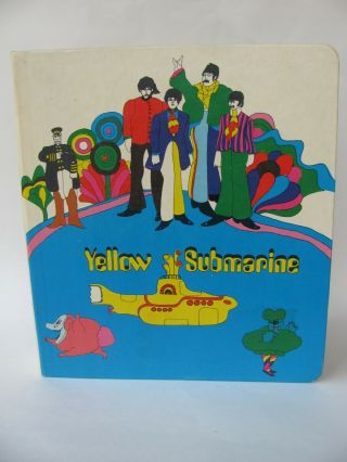 The Beatles Yellow Submarine 3 Ring Notebook Binder 1968