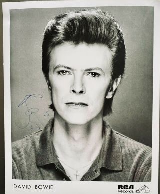 David Bowie Vintage Rca Signed Photo 10x8 Autograph