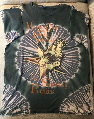 Vintage Smashing Pumpkins Mellon Collie Infinite Sadness Tour Tie Dye T - Shirt L