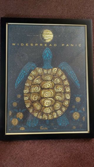 Widespread Panic Fall 2013 Poster Signed/numbered 325/1125 - Framed