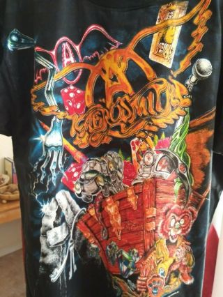 Aerosmith 1993 Get A Grip Toys Vintage Licensed Concert Us Tour Allover Shirt Xl