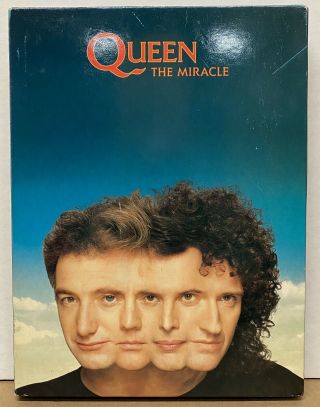 Queen The Miracle 1989 Uk Promo Only Cd Box Set Freddie Mercury Brian May Vg,