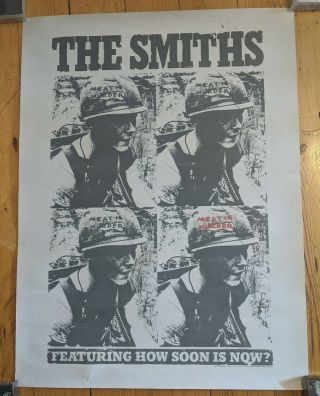 The Smiths Us Promo Poster Meat Is Murder Morrissey Sire Records Uk Indie 1985