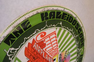 Kaleidoscope Jefferson Airplane Buffalo Springfield 1968 round poster 2