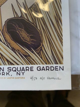PHISH Bakers Dozen NYC MSG Madison Square Artist Edition Santora Tour Poster OOP 2