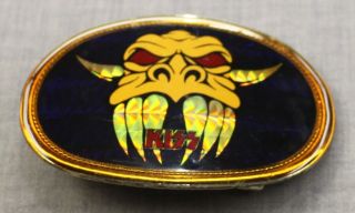 KISS 1978 Gene Simmons Pacifica Gold Demon Dragon Boot Belt Buckle 2