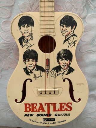 Fab 1964 Selcol Childs Sound Guitar The Beatles Made In The U.  K