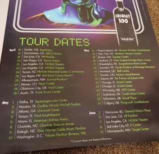 Kanye West Glow In The Dark - Authentic Tour Poster / black light reactive 2