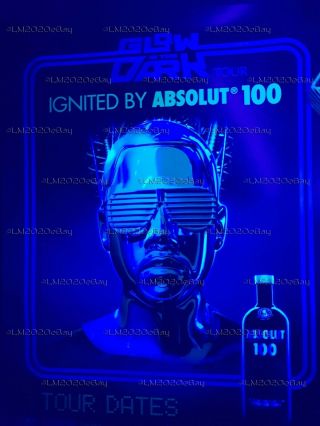 Kanye West Glow In The Dark - Authentic Tour Poster / black light reactive 4