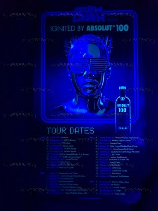 Kanye West Glow In The Dark - Authentic Tour Poster / black light reactive 6