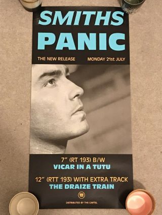Vintage The Smiths Panic Cartel Promo Poster Richard Bradford 1986