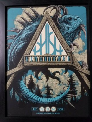Phish Alpine Valley 2019 Offical Poster East Troy,  Wi - Ken Taylor Blue Edition