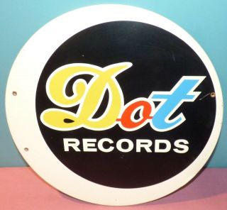 Vintage C.  1960 Dot Records Record Store Sign