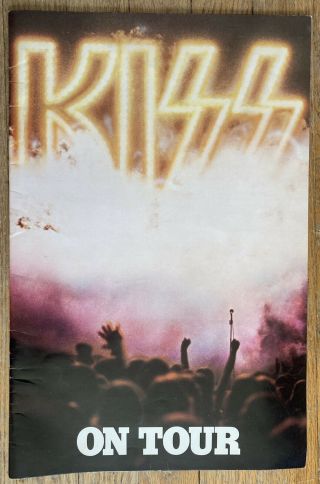 Vtg 1976 Kiss Tour Concert Program Complete W\ Iron On,  Kiss Army Fan Club Form