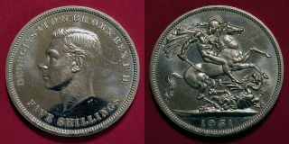 1951 Festival Of Britain Commemorative Crown Coin Proof