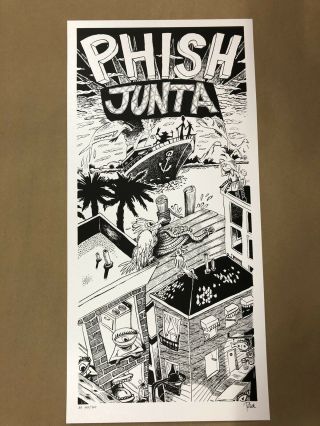 Jim Pollock Phish Junta Art Print Poster Silkscreen Welker Bottleneck Trey