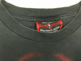 Rare Vintage 1997 Marilyn Manson Antichrist Superstar Superfuck Shirt WINTERLAND 3