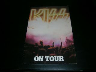 Kiss On Tour Book Program 1976 Gene Simmons Paul Stanley Ace Frehley Peter Criss