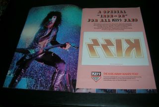 KISS On Tour book program 1976 Gene Simmons Paul Stanley Ace Frehley Peter Criss 4