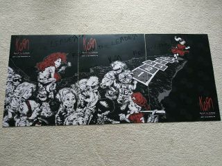 Korn Follow The Leader 20th Anniversary Show Poster Set (3) Shows