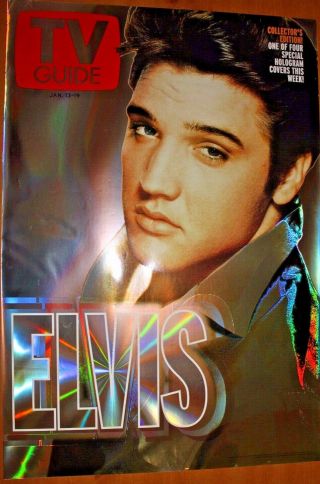 Elvis Holographic Tv Guide 27 " X 39 " Poster Series