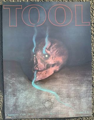 Tool Poster Fresno Save Mart 2020 Concert Tour Limited Edition Holographic