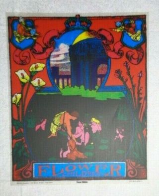 ROBERT FRIED Transparent Poster 1967 Psychedelic Naked Flower Children Head Shop 5