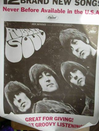 The Beatles 1965 Rubber Soul Poster Usa - Butcher Era (youtube Video)