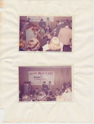 Beatles Vintage 1964 Private Unpublished Photos From The Orleans Press Conf