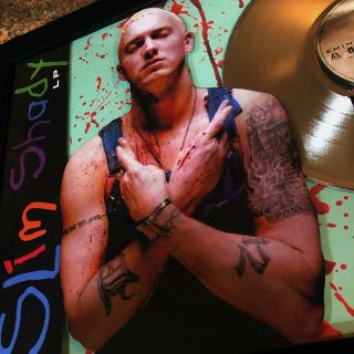 Eminem The Slim Shady LP Million Record Sales Music Award Disc Album Vinyl 5