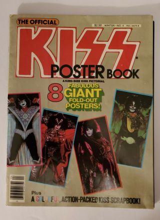 Vintage 1979 The Official Kiss Poster Book.  8 Giant Posters.