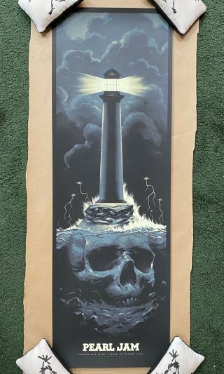 Pearl Jam Concert Poster 10.  9.  14 Lincoln,  Ne 2014 Justin Erickson Nebraska Print