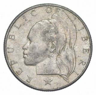 Silver - World Coin - 1960 Liberia 50 Cents - World Silver Coin 253