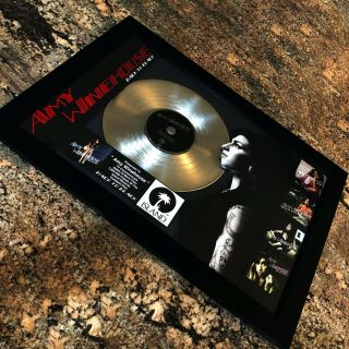 Amy Winehouse Back To Black Million Record Sales Music Award Album Lp Vinyl