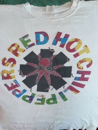 Red Hot Chili Peppers Vintage Tour T Shirt Positive Mental Octopus Tour Size L