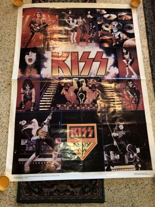 Vintage KISS Army Jumbo Poster 42”x 58” 1977 AUCOIN Boutwell One Stop Posters 2
