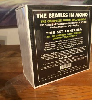 The BEATLES In Mono CD box set 2009,  near never opened shrinkwrap 3
