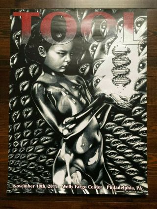 Tool Fear Inoculum Tour Poster Philadelphia 2019 Concert Band Limited Edition