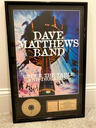 Dave Matthews Band - “under The Table And Dreaming” Riaa Award
