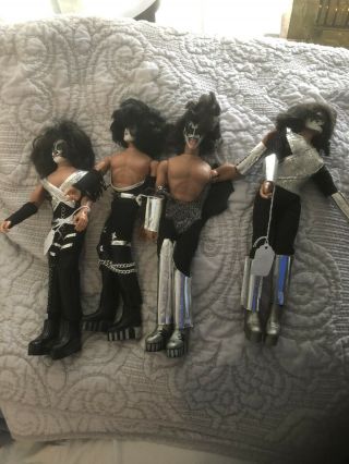Kiss 1976 1977 Mego Dolls Set Of 4