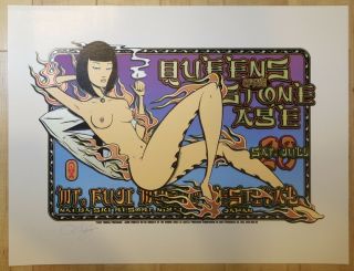 2002 Queens Of The Stone Age Japan Silkscreen Concert Poster Forbes/ron Donovan