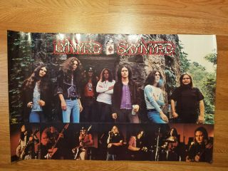 Lynyrd Skynyrd Vintage Mca Sounds Of The South Promo Record Store Poster 1970 