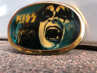 Gene Simmons 1977 Kiss Aucoin Belt Buckle Vintage Pacifica Perfect