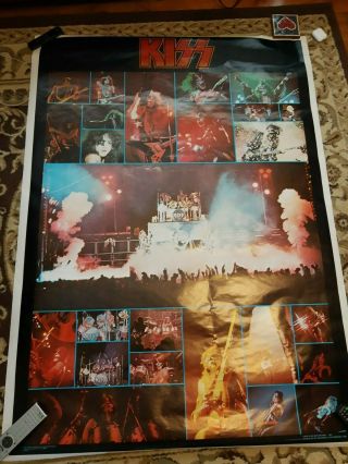 1976 Kiss Army Jumbo Poster 42”x 58” Vintage Aucoin Boutwell Aucoin 7